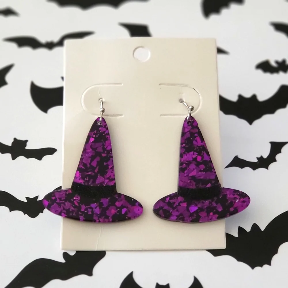 Witch Hat Earrings - Picture 1 of 1